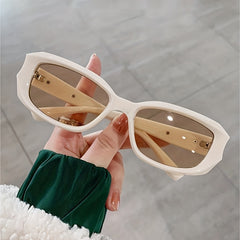 Square Frame Sunglasses Gradient Lens UV400