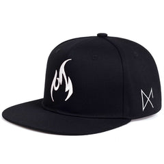 Men's Flame Baseball Cap Hip Hop Style