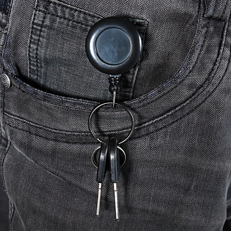 Retractable Keychain Anti-lost Key Chain Buckle for Outdoor Camping