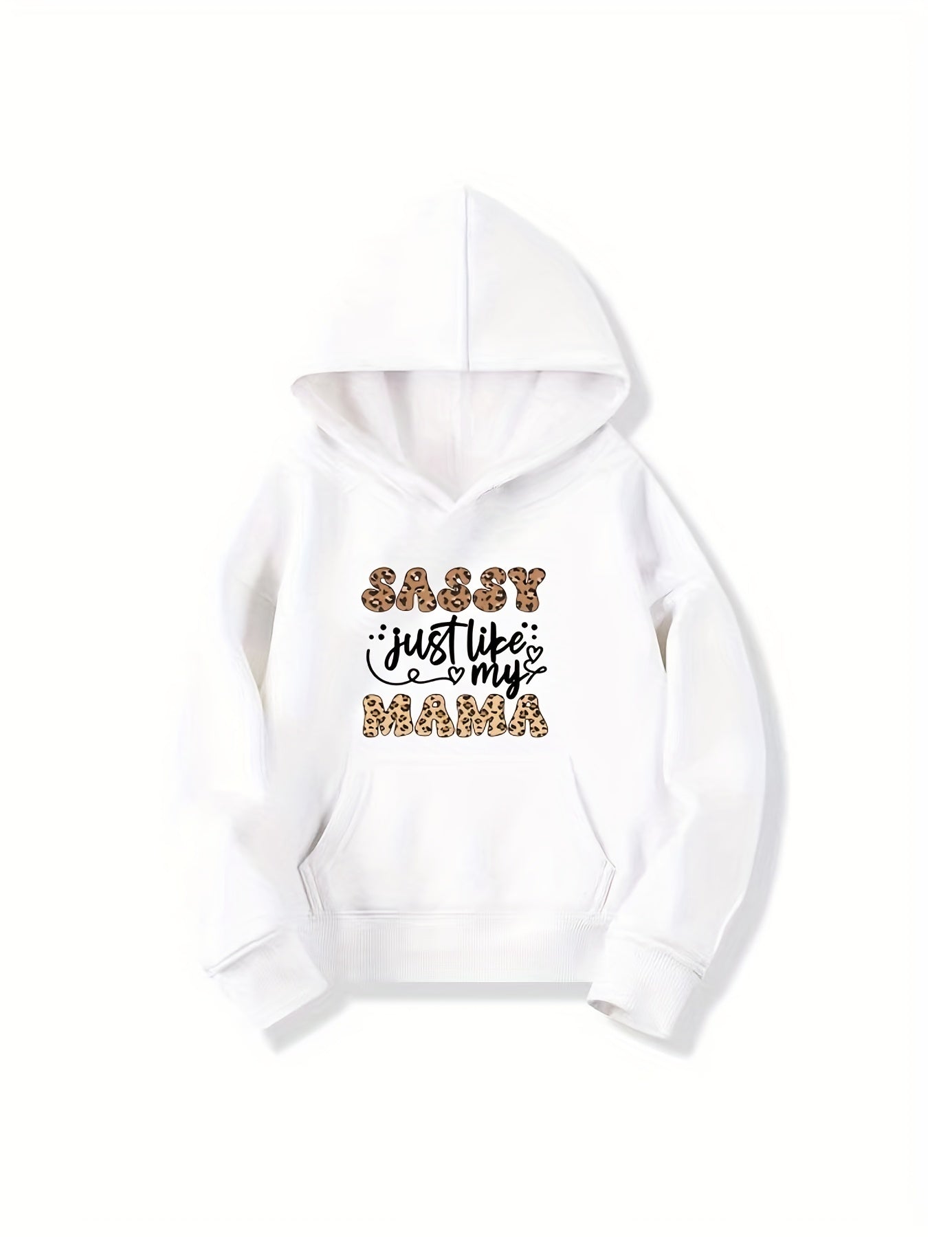Girls 'Sassy Just Like My Mama' Hooded Sweatshirt - Youth Long Sleeve Pullover