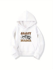 Girls 'Sassy Just Like My Mama' Hooded Sweatshirt - Youth Long Sleeve Pullover