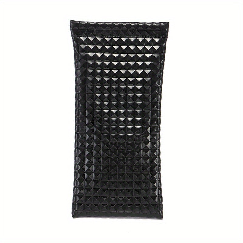 Solid Textured Glasses Bag PU Leather Sunglasses Storage Pouch