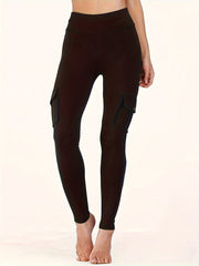 Slim Fit Climbing Cargo Pants Stretchy Sports Riding Women's Acti