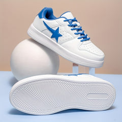 Unisex Star Decor Skate Shoes Wear resistant Non Slip Sneakers