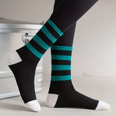 5 Pairs Plaid Print Crew Socks for Women