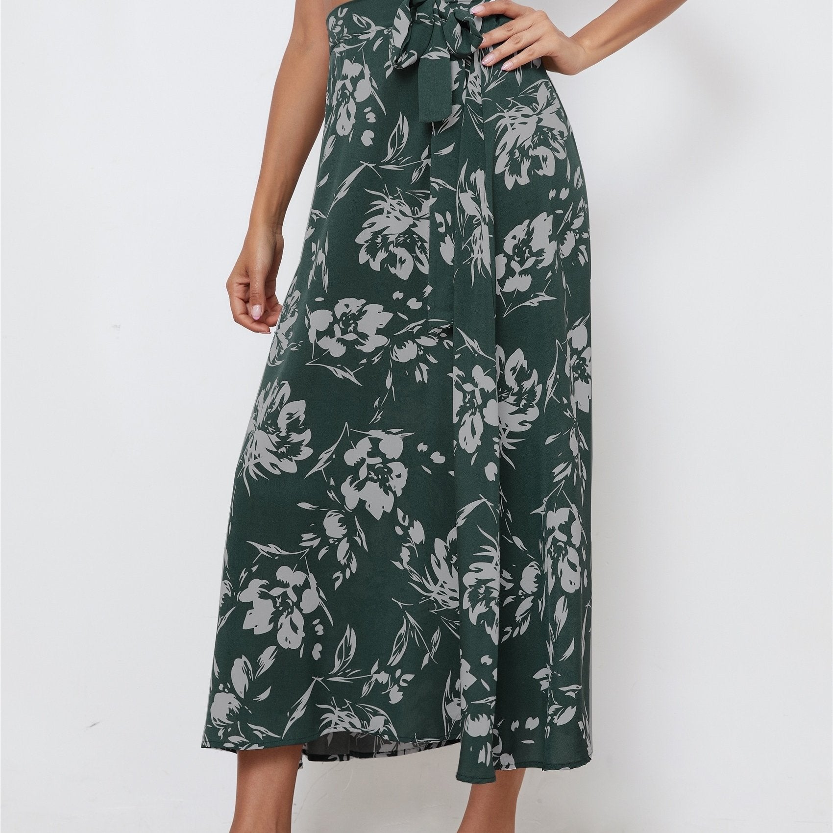 Floral Print Midi Skirt Casual Summer Spring Women's Clothing