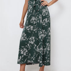 Floral Print Midi Skirt Casual Summer Spring Women's Clothing