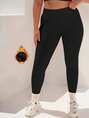 Fleece Lined Tummy Control High Waist Leggings