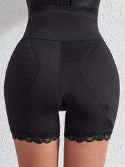 Lace Trim High Waist Shaping Panties Tummy Control Butt Lifting