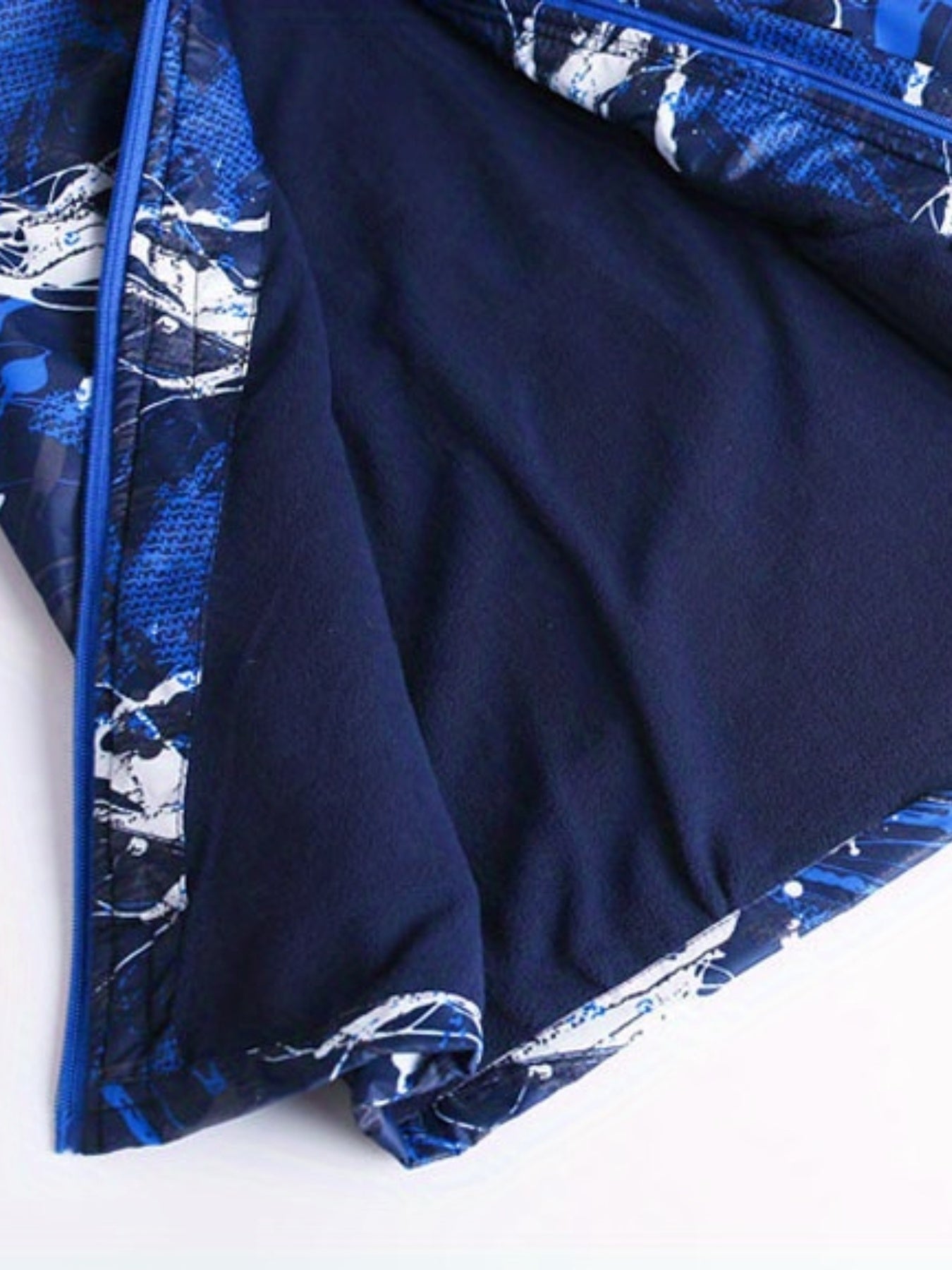 Boys Hooded Windbreaker Jacket with Fleece Lining