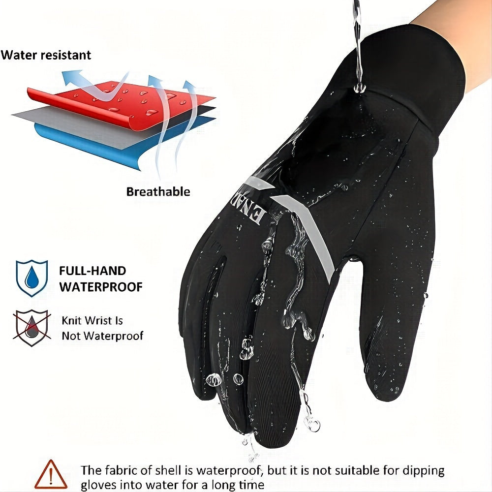 Winter Windproof Waterproof Touch Screen Gloves for Running Driving Cycling
