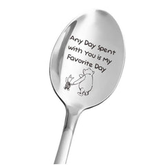 Love Letter Stainless Steel Milk & Coffee Spoons - Anniversary Gift