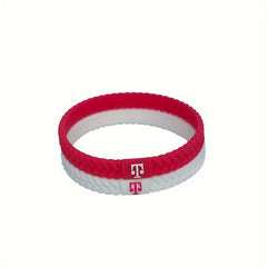 2pcs Sports Silicone Bracelets With Letters