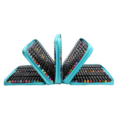 168 Holes Marker Storage Pen Pouch Large Capacity Art Organizer Bag