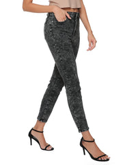 High Waisted Skinny Leg Jeans High Stretchy Denim Pants Women's Clothing