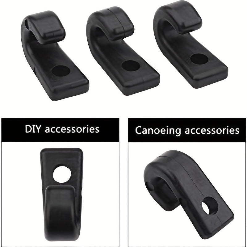 16pcs J Shaped Paddle Board Hook with Screws for Secure Storage