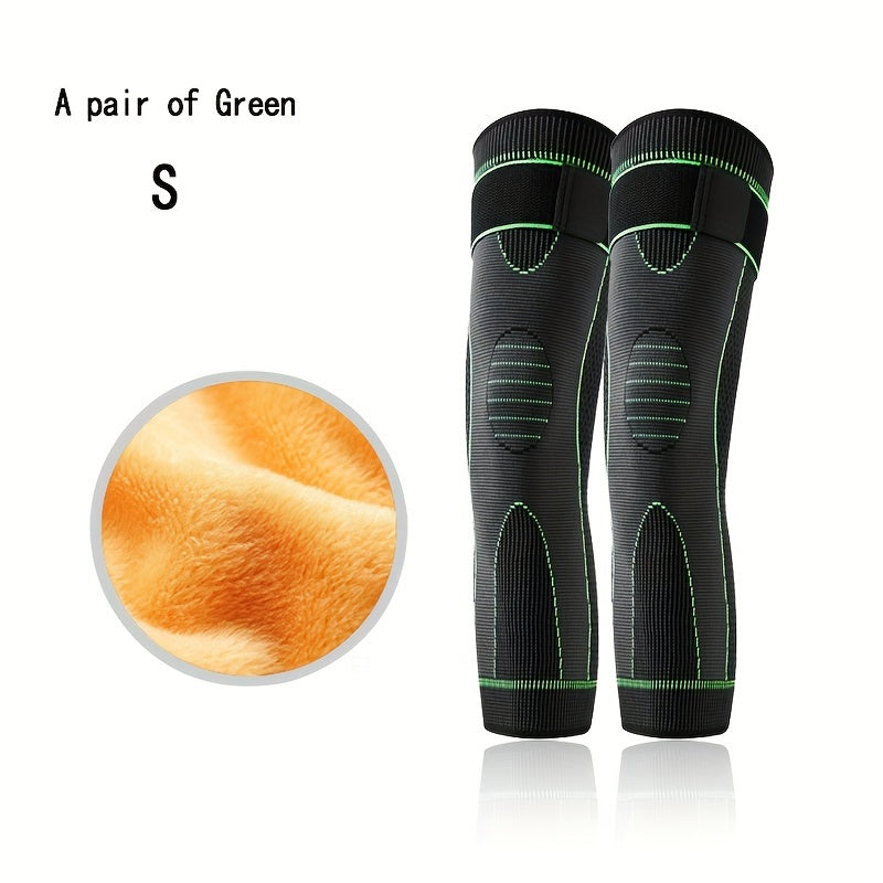 Thickened Wool Lined Knee Warmers Cashmere Knee Pads Support Pads