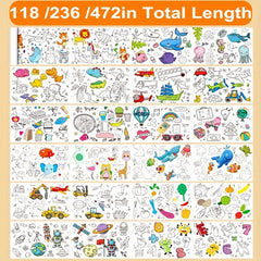 Graffiti Drawing Paper Roll Painting Canvas Non-dirty Wall Gift 118-472 inch