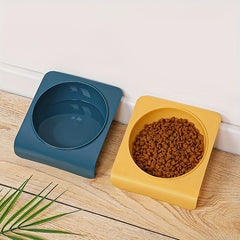 Raised Pet Inclined Food Bowl Non slip Cat And Dog Dishes Bowl