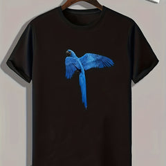 Parrot Pattern Print Men's Comfy Sports T-shirt Graphic Tee