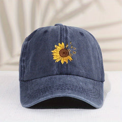 Kids' Vintage Sunflower Baseball Cap Sunshade All-match Peaked Cap