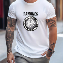 Motorcycle & Eagle Various Print Men's Graphic Tee