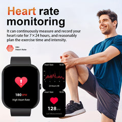 GWENLAND Smart Watch IP68 100 Sports Modes Pedometer Calorie Weather Stopwatch T