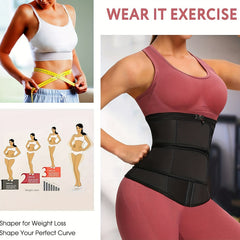 Zipper Waist Trainer Tummy Control Slim Belt Cincher Women's Shapewear