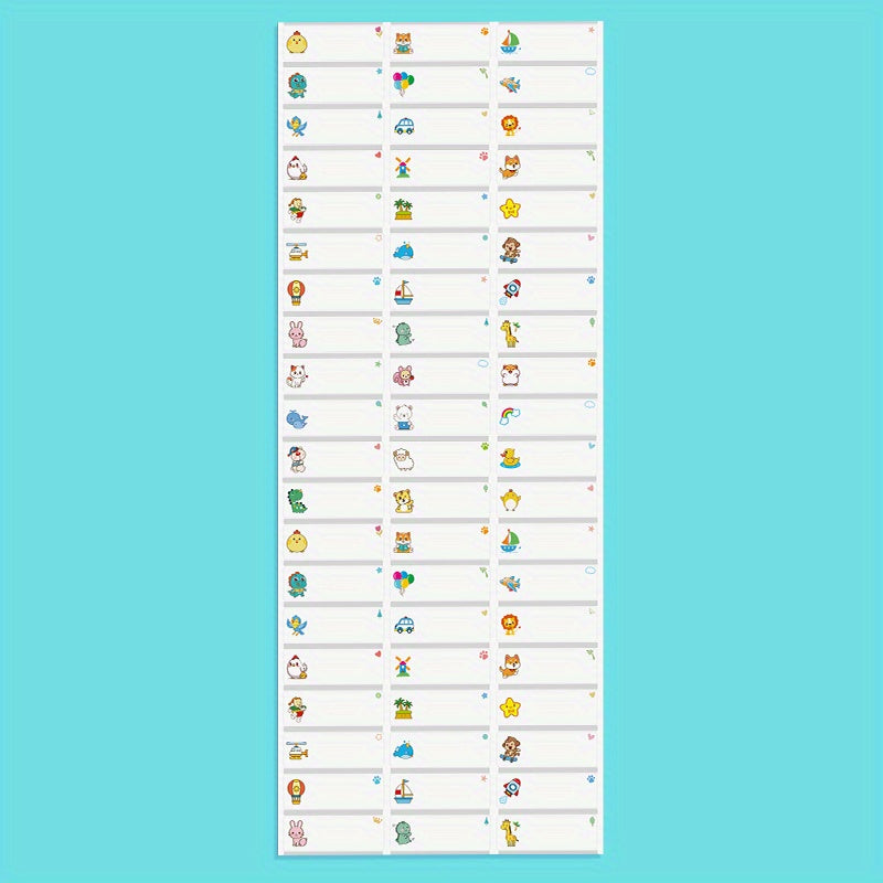 Transparent Custom Name Sticker Waterproof Office School Label