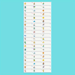 Transparent Custom Name Sticker Waterproof Office School Label