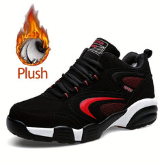 Warm Plush Lined Hiking Boots for Men - Non Slip Durable Lace Up Shoes