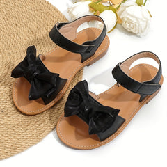 Girls Bowknot Open Toe Sandals Lightweight Anti Slip Sandals