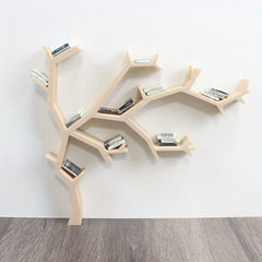 Dollhouse Book Shelf Tree w/ Colorful Books & Accessories for BJD Fans