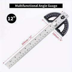 Adjustable Square Angle Measure Metric inch Right Protractor Tools