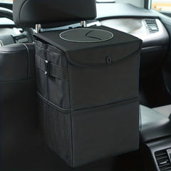 Car Trash Can Car Storage Bag Oxford Cloth Washable Folding