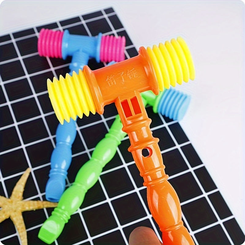 3pcs Rubber Hammer Squeak Toys Fun Plastic Percussion Carnival Circus Gift