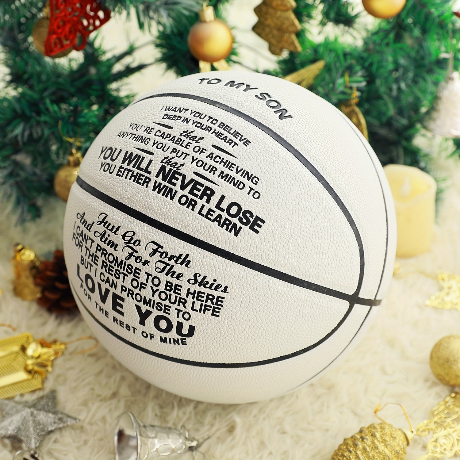 Engraved 74 Basketball Size 7 Unique Basketball Gift With Pump
