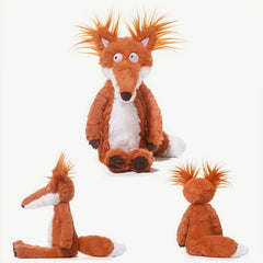 JIAJCHUF Fox Stuffed Animal Plush Toy with Expressive Eyes & Fluffy Ears