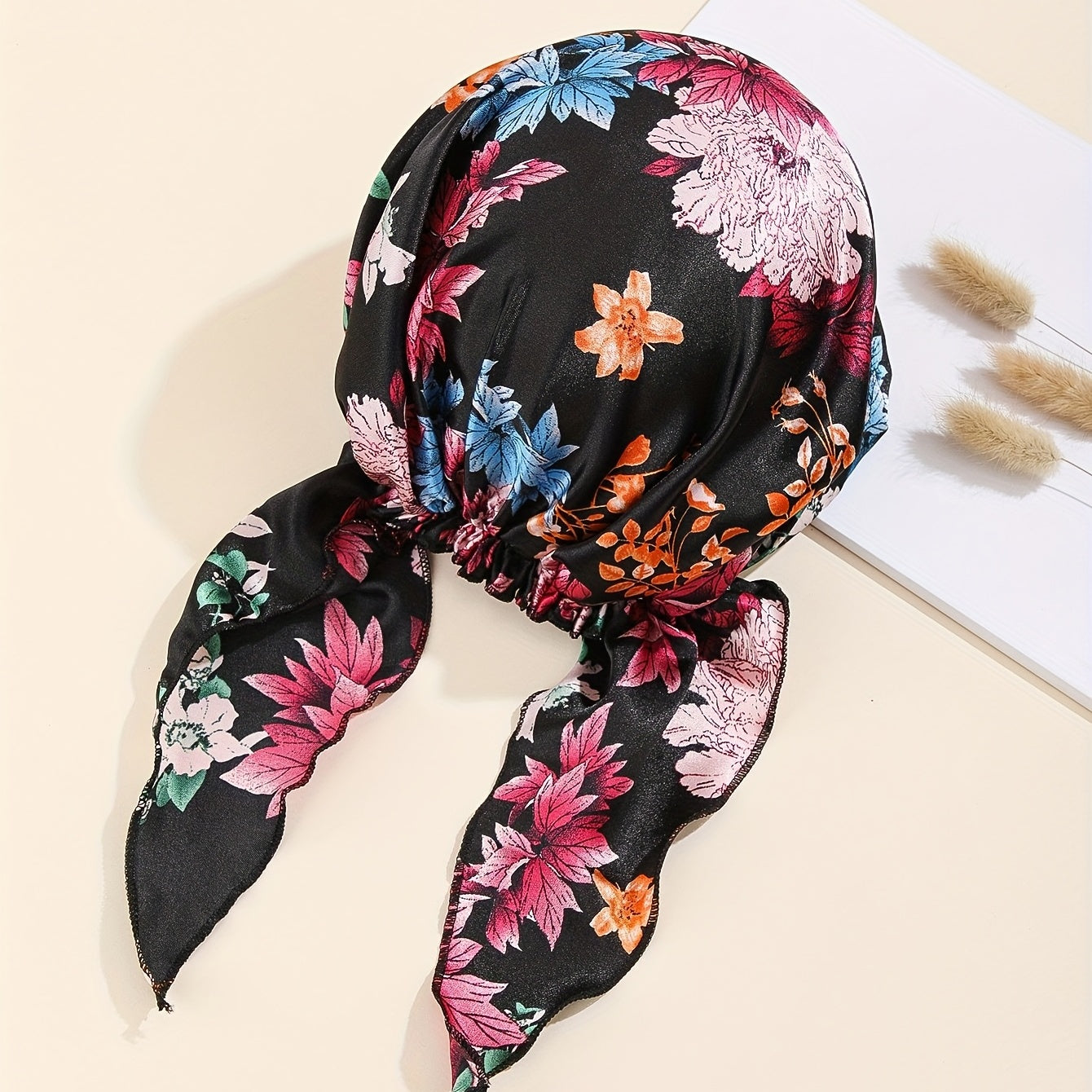 Floral Printed Pirate Hat Women's Hair Cap Turban Strap Headscarf