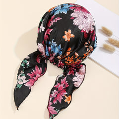 Floral Printed Pirate Hat Women's Hair Cap Turban Strap Headscarf
