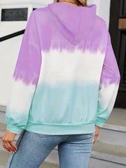 Tie Dye Hoodie Casual Long Sleeve Hoodies Sweatshirt Women's Clothing