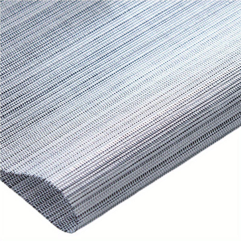Contrast PVC Teslin Woven Table Runner for Home Kitchen Dining Decor