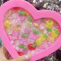 10pcs Girls Cartoon Heart Ring Set for Holiday Gift