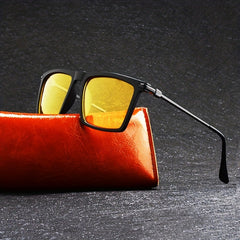 Men's Polarized Square Sunglasses UV400 Night Vision Glasses