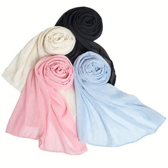 Hot Stamping Solid Glitter Scarf Shawl for Women