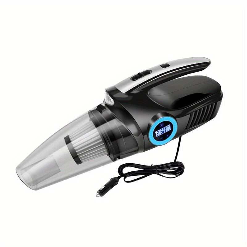 4-In-1 Car Vacuum Tire Inflator with Digital Gauge & LED Light