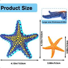 7pcs Soft Rubber Starfish Toys Colorful Beach & Pool Playset for Kids 3