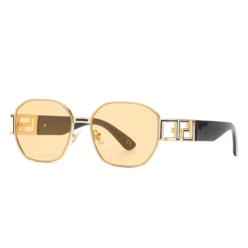 Square Metal Sunglasses Gradient UV400