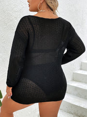 Women's Plus Eyelet Embroidered Cover Up Dress