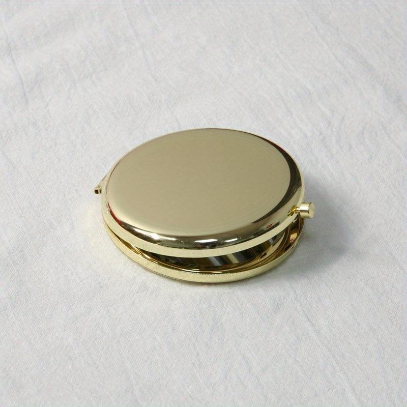 Double Side Round Cosmetic Folding Mirror Portable Beauty Mirror